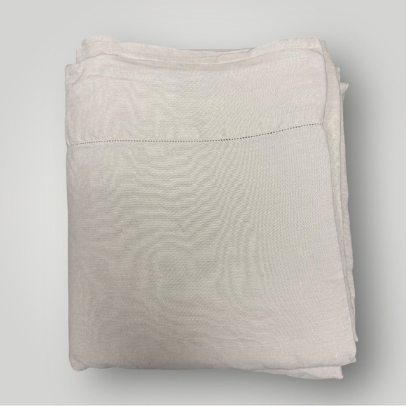 THE CITIZENRY 100% French Linen Gray Sz Queen Flat Sheet - Picture 7 of 7